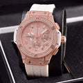 pave Hublot Rose Gold Diamond