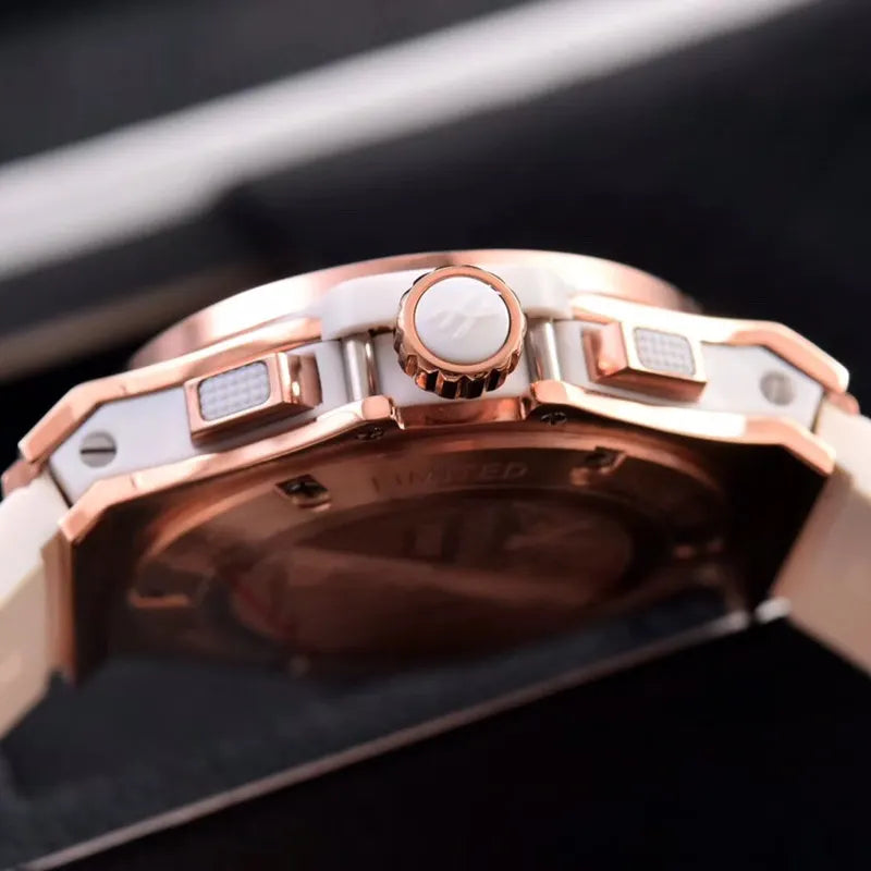 pave Hublot Rose Gold Diamond - Hình 2