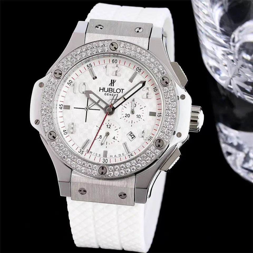 Hublot White Diamond Bezel - Hình 2