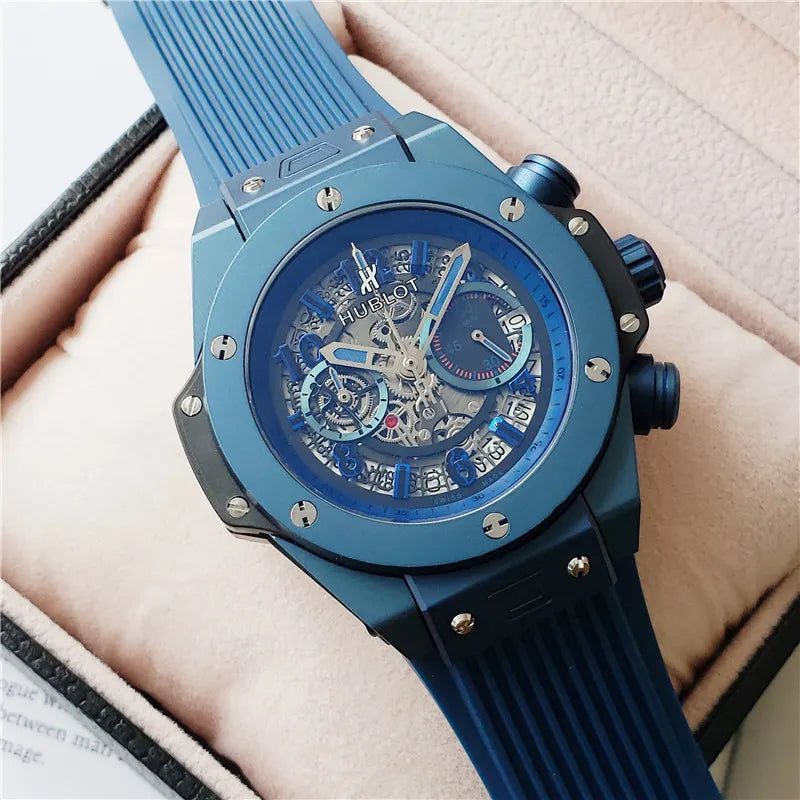 Hublot Big Bang Blue Skeleton - Hình 5