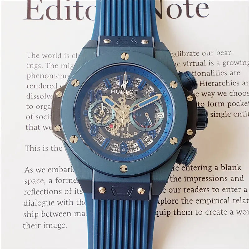 Hublot Big Bang Blue Skeleton - Hình 9