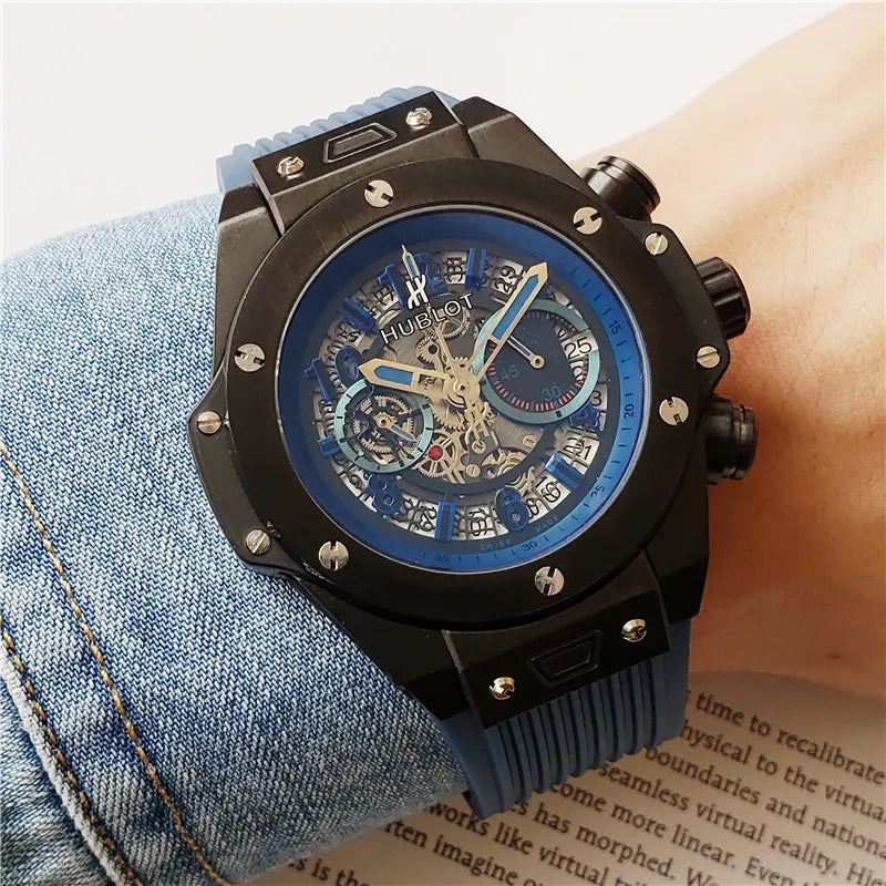 Hublot Big Bang Blue Skeleton - Hình 4