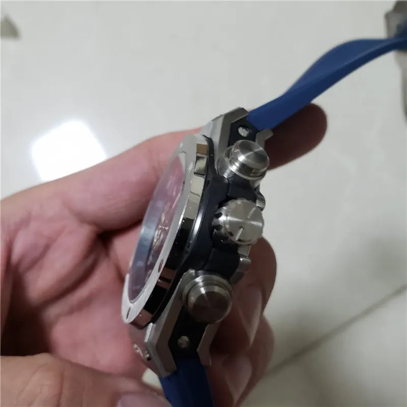 titanium Hublot Blue Skeleton - Hình 4