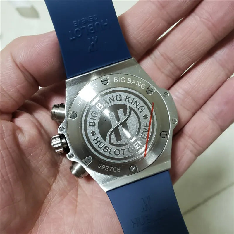 titanium Hublot Blue Skeleton - Hình 2