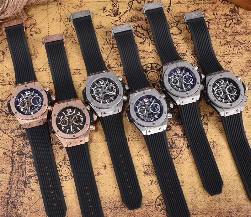 titanium Hublot Blue Skeleton - Hình 7