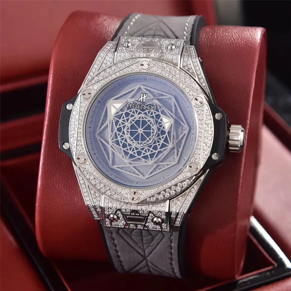 Hublot Diamond Geometry Blue