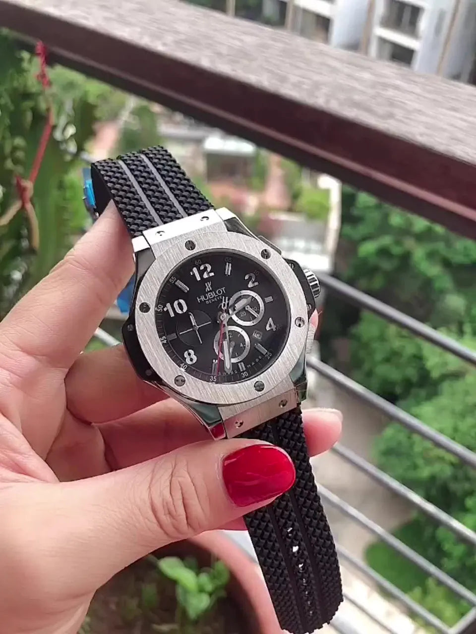 Hublot Black Rubber Strap