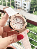 Hublot Rose Gold White Rubber