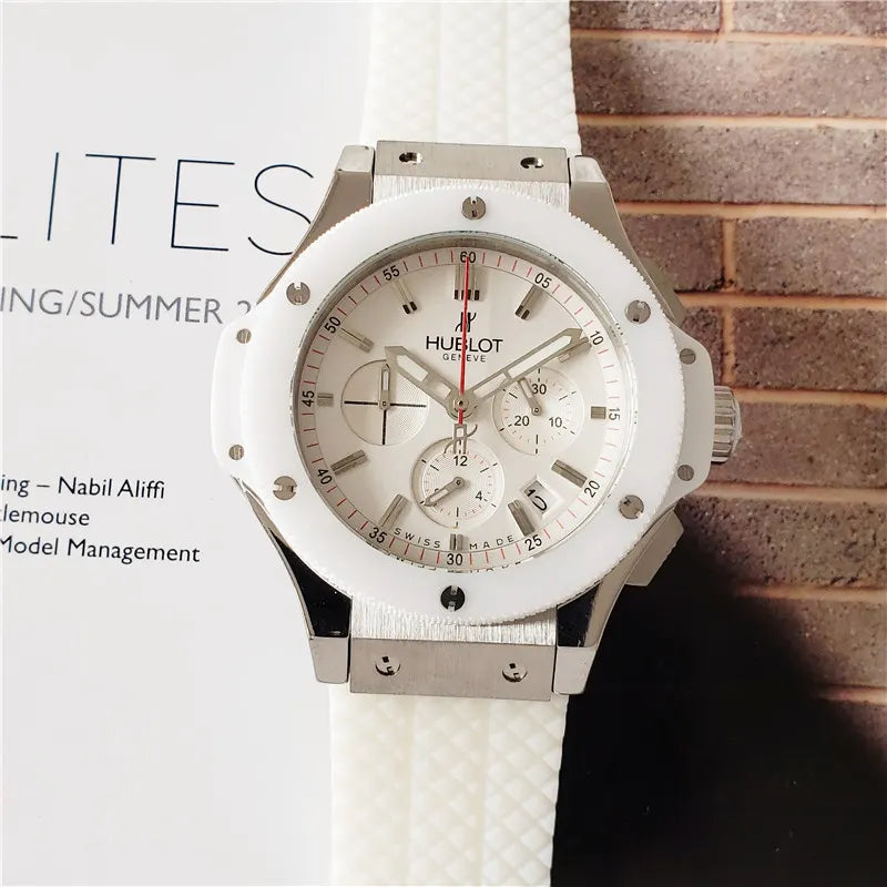 Hublot White Ceramic Chronograph - Hình 4
