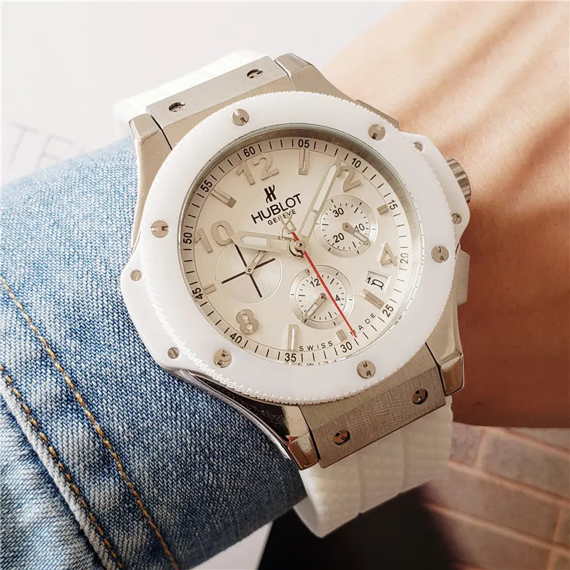 Hublot White Ceramic Chronograph - Hình 3