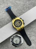 open Hublot Gold Black Rubber