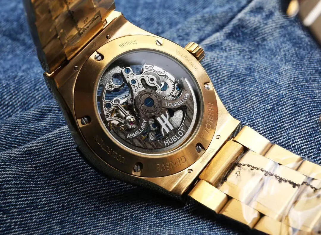 Hublot Rainbow Diamond Gold - Hình 4