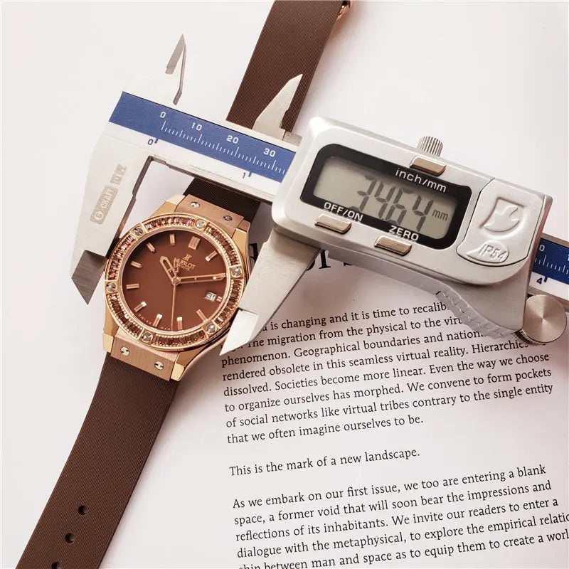 Hublot Brown Dial Diamond - Hình 2