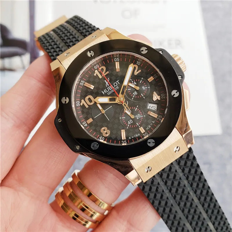 Hublot Gold Black Rubber - Hình 10