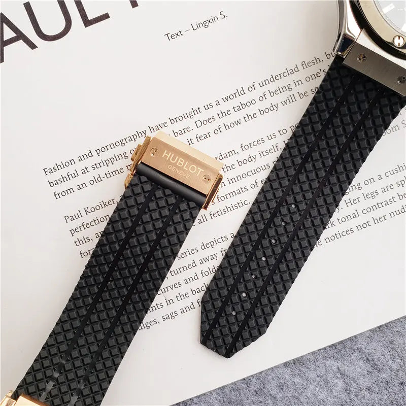 Hublot Gold Black Rubber - Hình 6