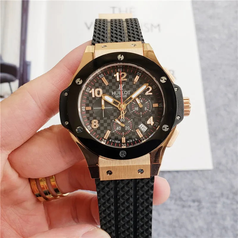 Hublot Gold Black Rubber - Hình 4