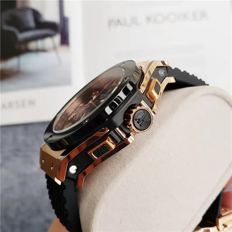 Hublot Gold Black Rubber - Hình 8