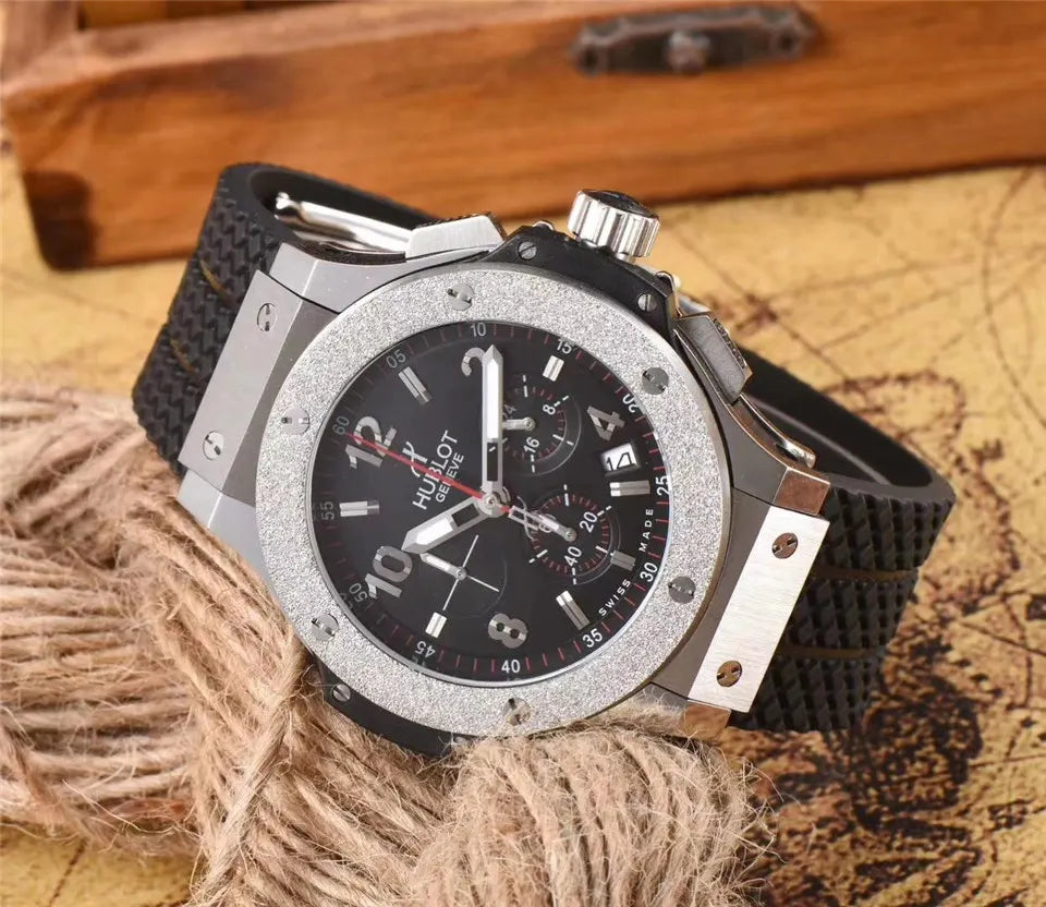 Hublot Diamond Black Rubber - Hình 2