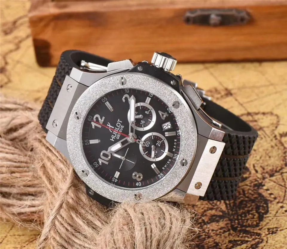 Hublot Diamond Black Rubber