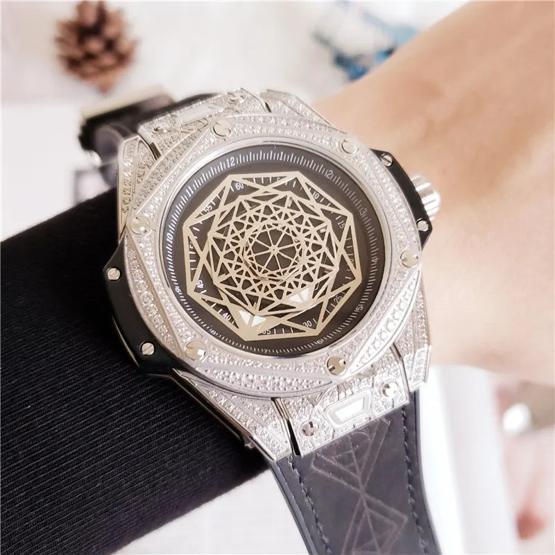 Hublot Black Dial Diamond - Hình 4