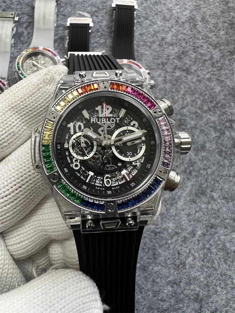 Hublot Rainbow Bezel Watch