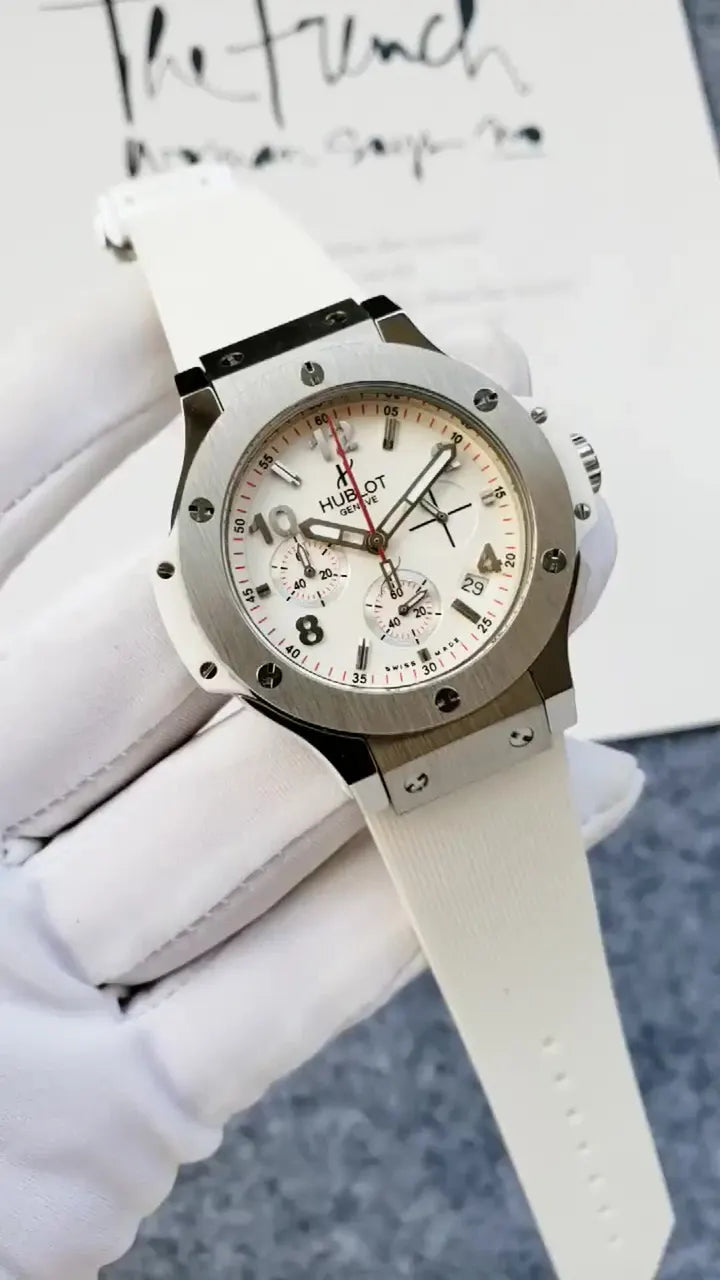 Hublot White Chronograph
