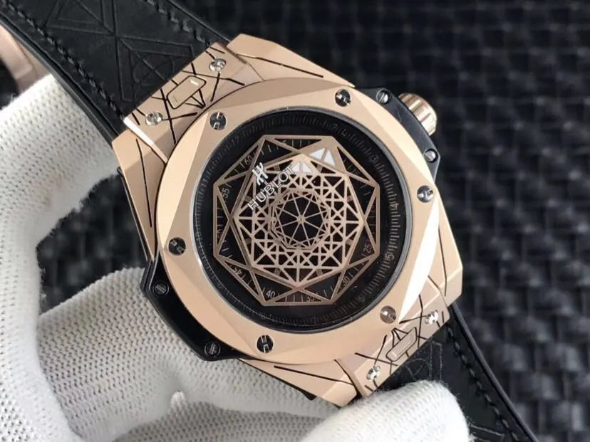 Hublot Rose Gold Green - Hình 7