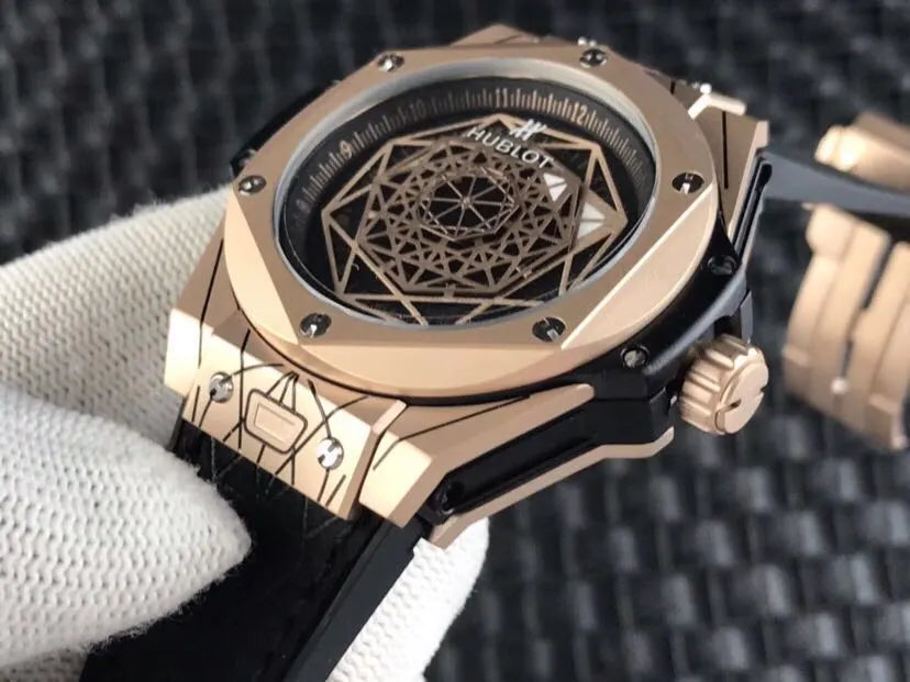 Hublot Rose Gold Green - Hình 3