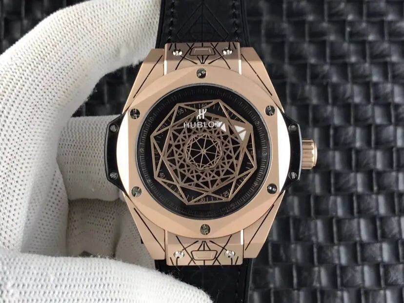 Hublot Rose Gold Green - Hình 6