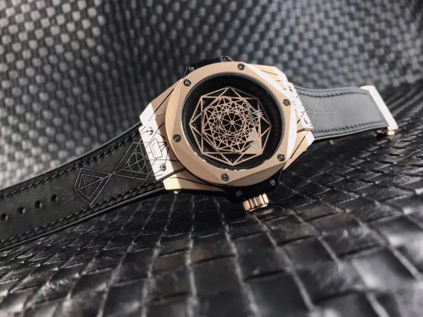 Hublot Rose Gold Green - Hình 2