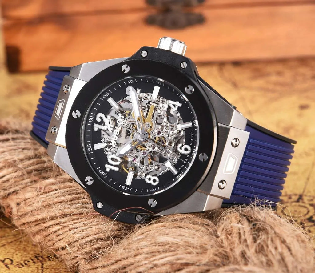 classic Hublot Black Magic Blue - Hình 6
