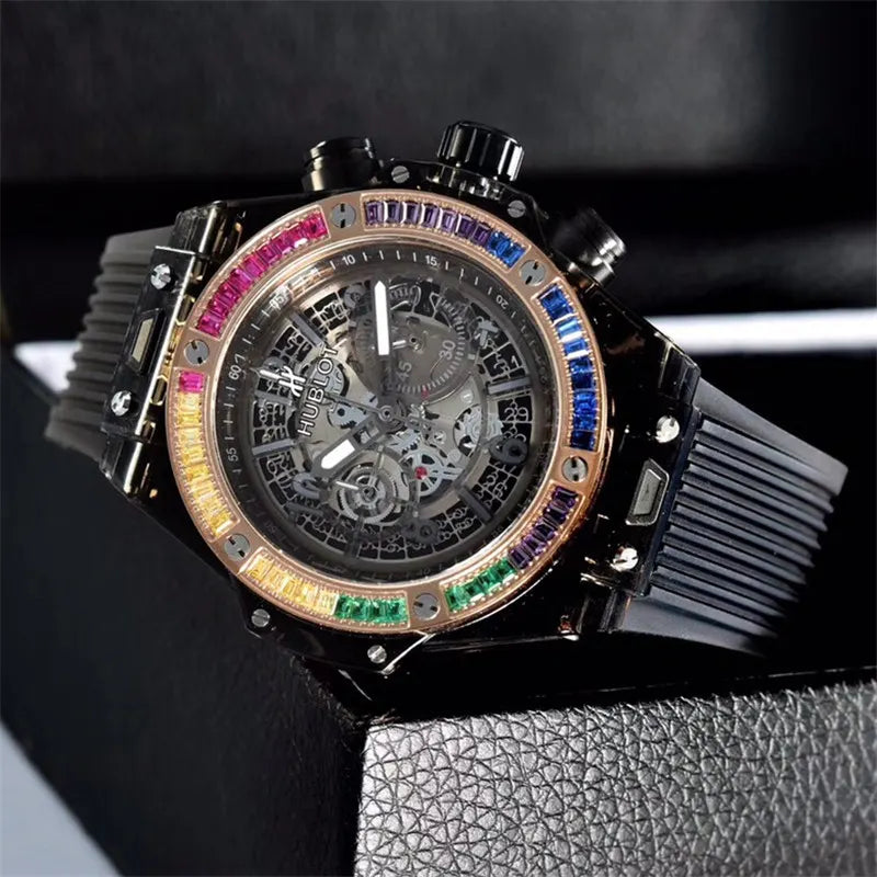 Hublot Rainbow Bezel Transparent - Hình 2