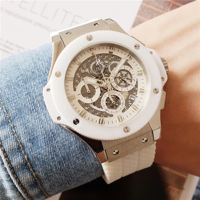 Hublot White Ceramic Rose Gold - Hình 3
