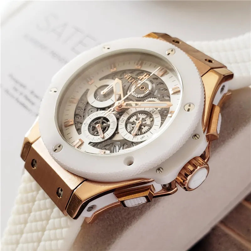 Hublot White Ceramic Rose Gold - Hình 2