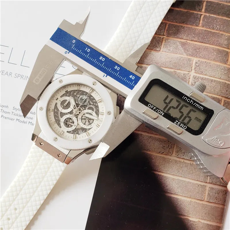 Hublot White Ceramic Rose Gold - Hình 5