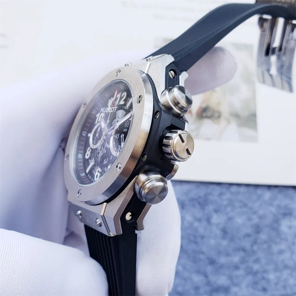 Hublot Skeleton Black Rubber - Hình 5