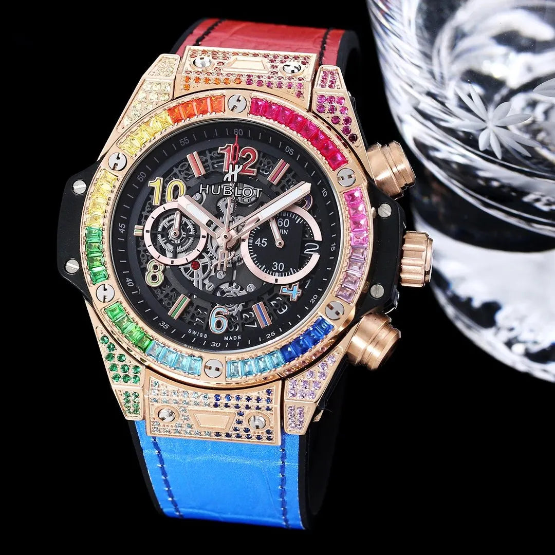 Hublot Rainbow Bezel Watch