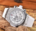 white Hublot Skeleton Diamond Bezel