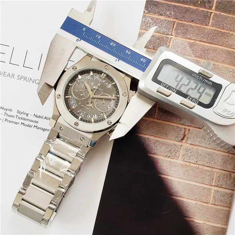Hublot Grey Skeleton Steel - Hình 5