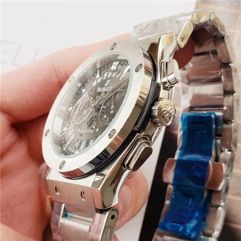 Hublot Grey Skeleton Steel - Hình 2
