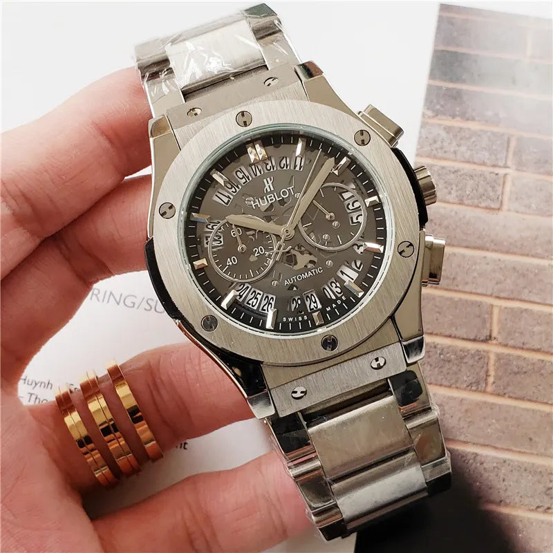 Hublot Grey Skeleton Steel