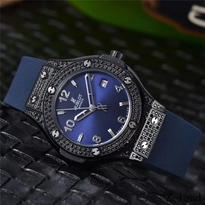 rubber Hublot Black Diamond Bezel - Hình 5