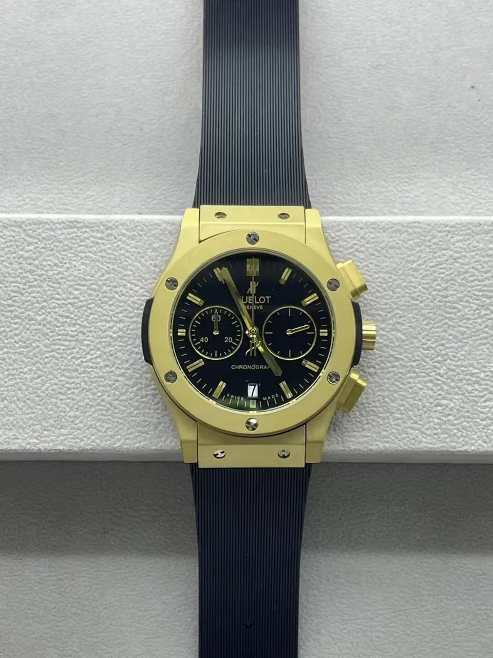 Hublot Gold Black Chronograph