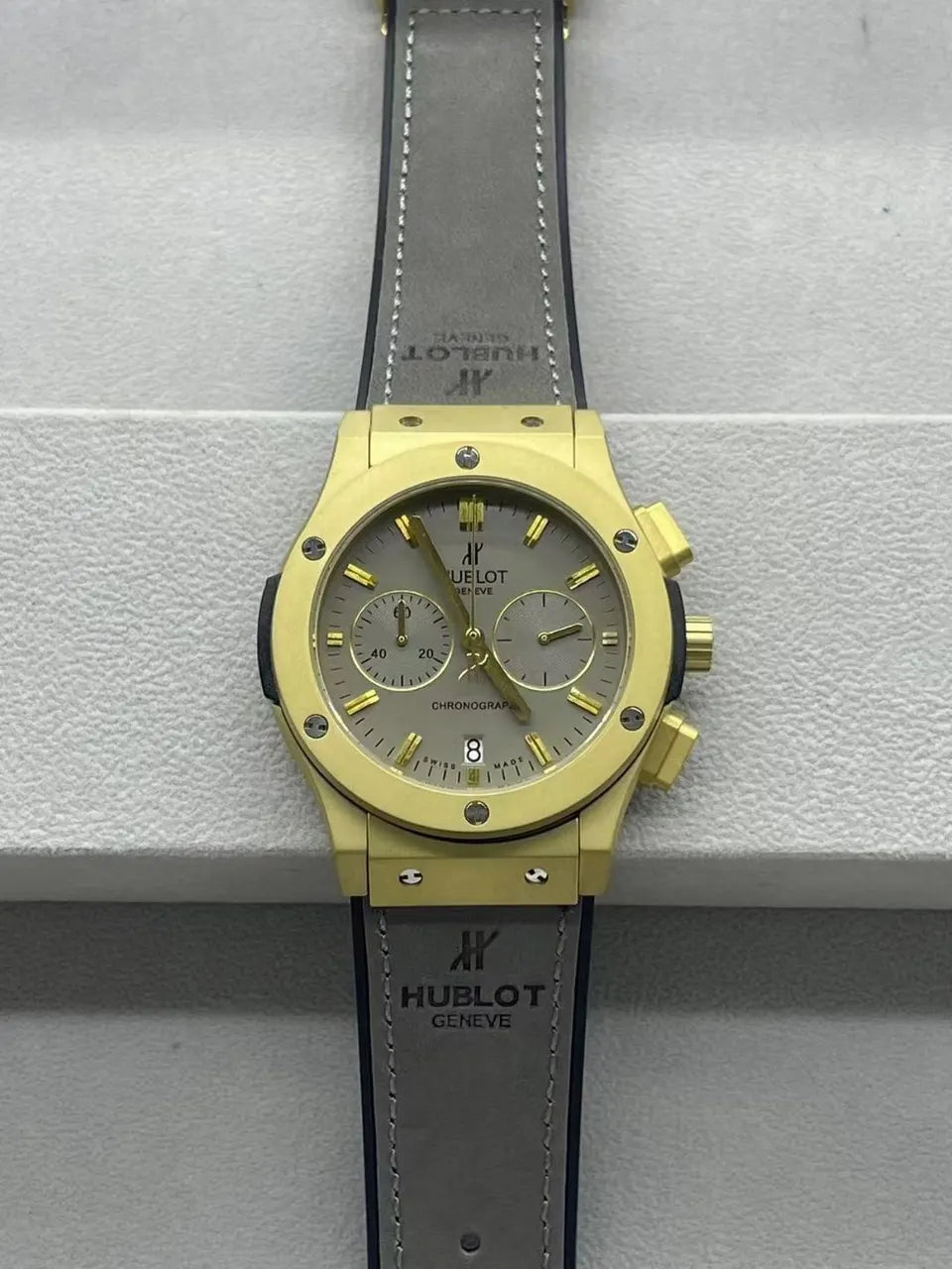 Hublot Gold Chronograph Grey