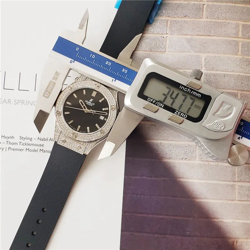Hublot Diamond Bezel Black - Hình 4