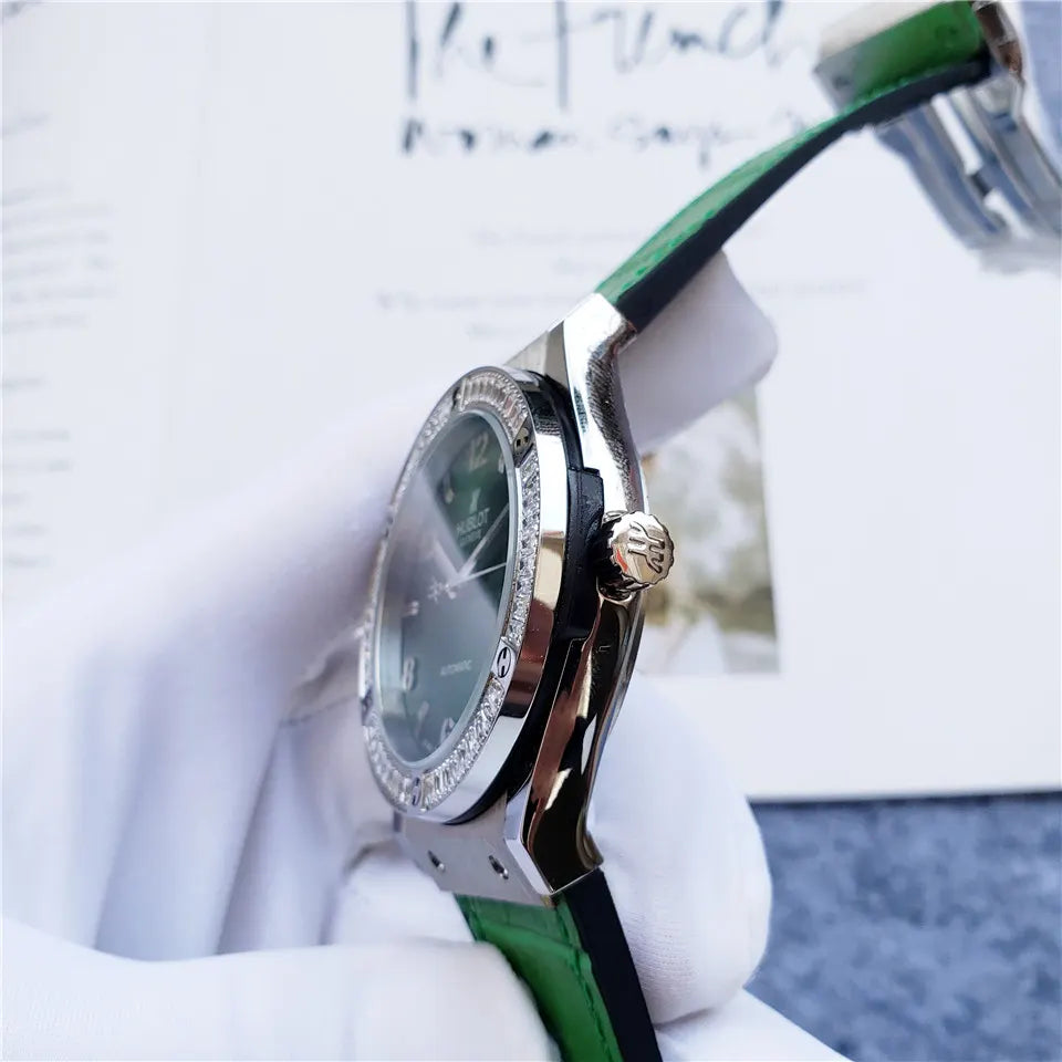 Hublot Green Dial Diamond - Hình 6