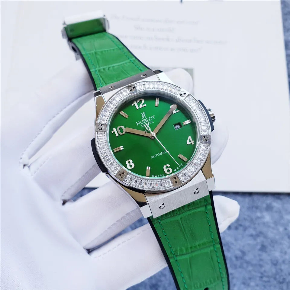 Hublot Green Dial Diamond - Hình 10