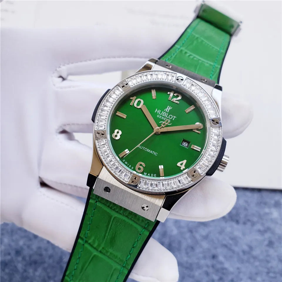 Hublot Green Dial Diamond - Hình 8