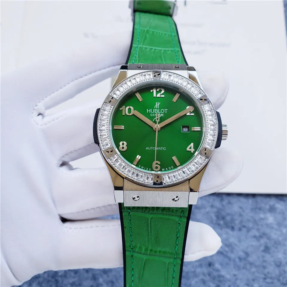 Hublot Green Dial Diamond - Hình 9