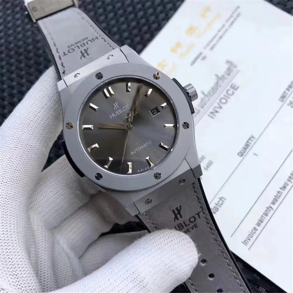 Hublot Grey Titanium Leather